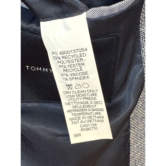Tommy Hilfiger Conrad Men’s 38R Blue Modern Fit Textured Blazer NWT - Picture 6 of 10